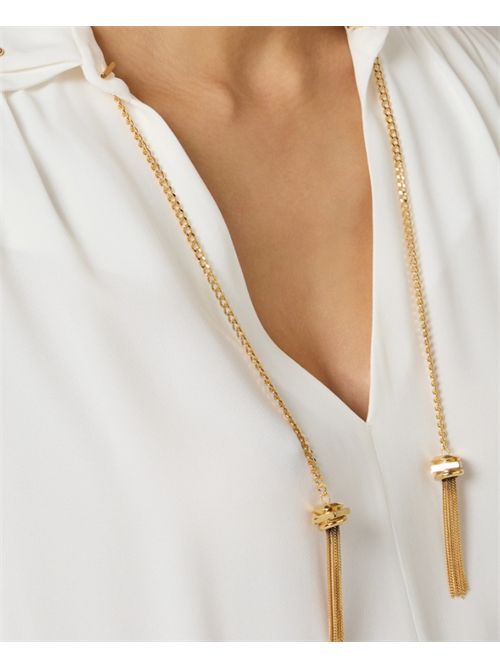 GEORGETTE SHIRT ELISABETTA FRANCHI | CA15962E2360 avorio